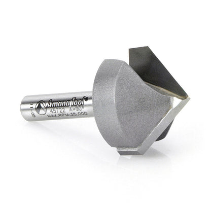 Amana Tool - 45722 - 90DV GROOVE 1 INCH DIA 1/4 SHK