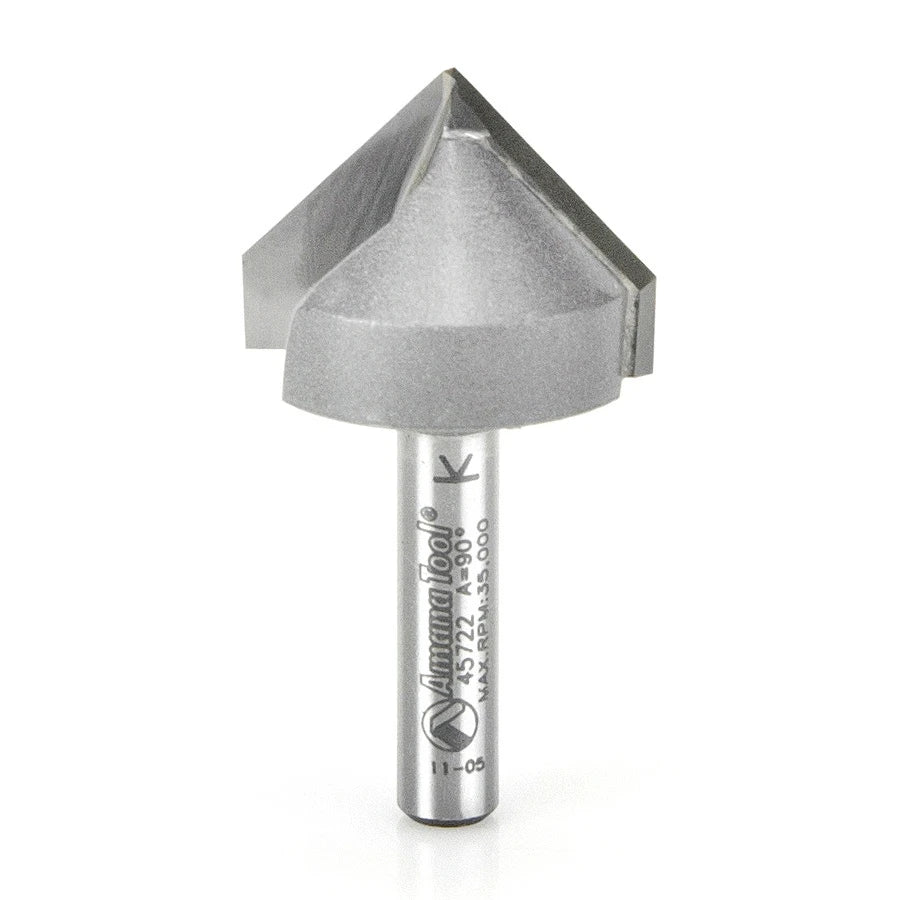 Amana Tool - 45722 - 90DV GROOVE 1 INCH DIA 1/4 SHK