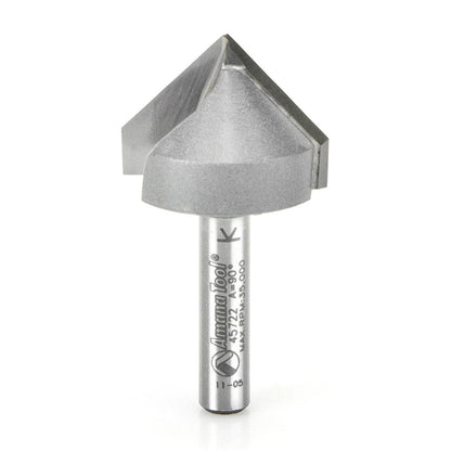 Amana Tool - 45722 - 90DV GROOVE 1 INCH DIA 1/4 SHK