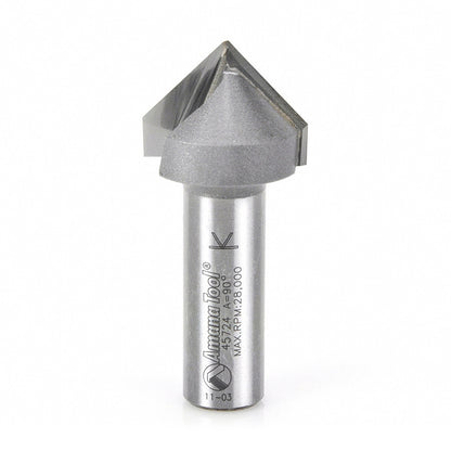 Amana Tool - 45724 - 90DV GROOVE 1 INCH DIA 1/2 SHK