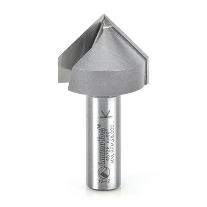 Amana Tool - 45726 - 90D V GROOVE 1-1/4 DIA 1/2 SHK