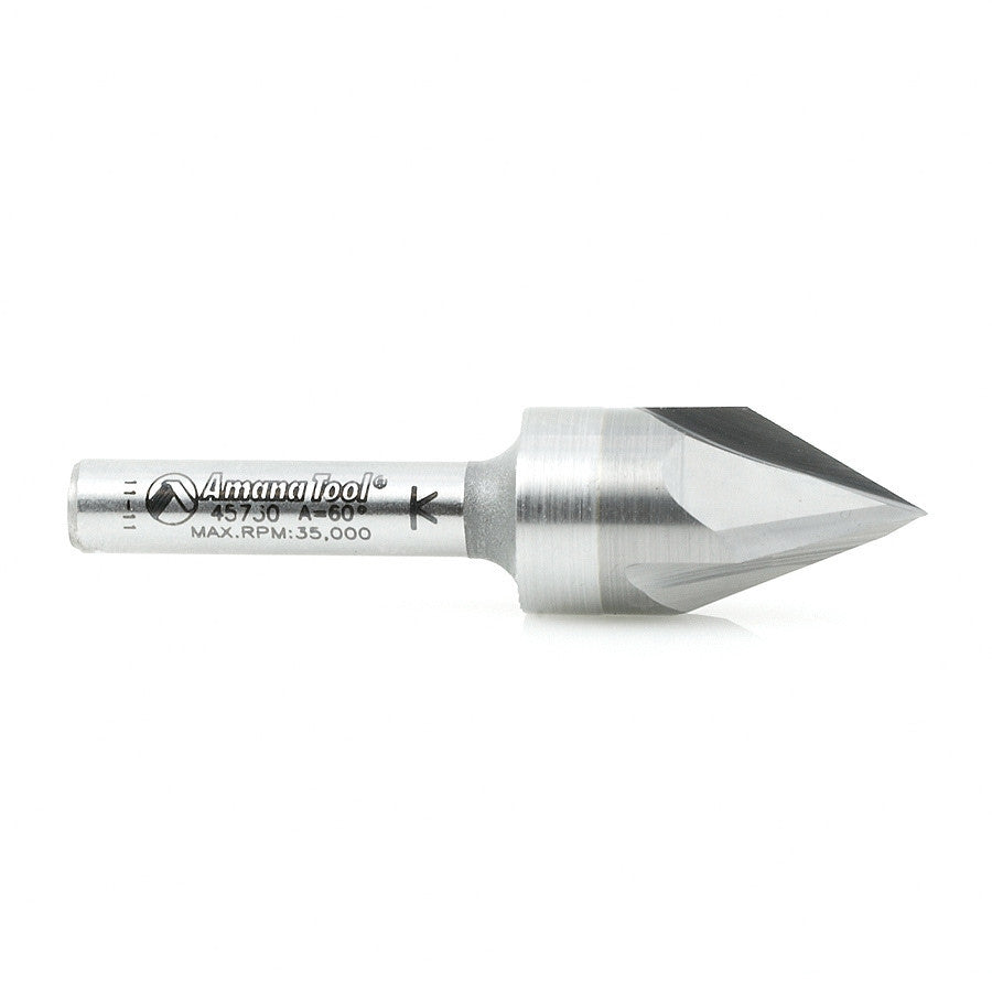 Amana Tool - 45730 - 60D V GROOVE ENGRAVING 1/4 SHK