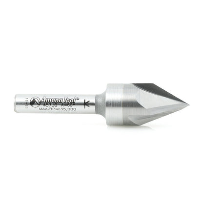 Amana Tool - 45730 - 60D V GROOVE ENGRAVING 1/4 SHK