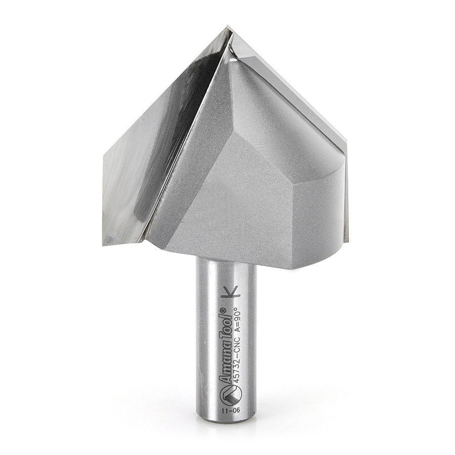 Amana Tool - 45732-CNC - 90DV GROOVE 2 INCH DIA FOR CNC
