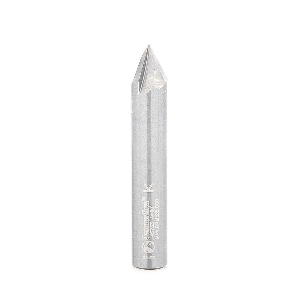 Amana Tool - 45733 - 60D V GROOVE ENGRAVING 1/2 SHK