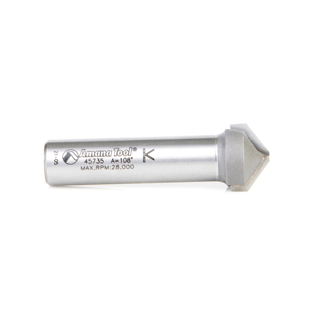 Amana Tool - 45735 - 108D .090" V ACM 3/4Dx1/2 SHK