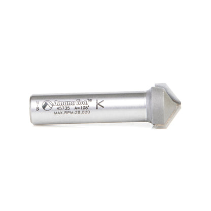 Amana Tool - 45735 - 108D .090" V ACM 3/4Dx1/2 SHK