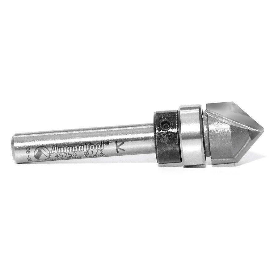 Amana Tool - 45750 - 90D VGROOVE 1/2 DIA. UPPER B.B