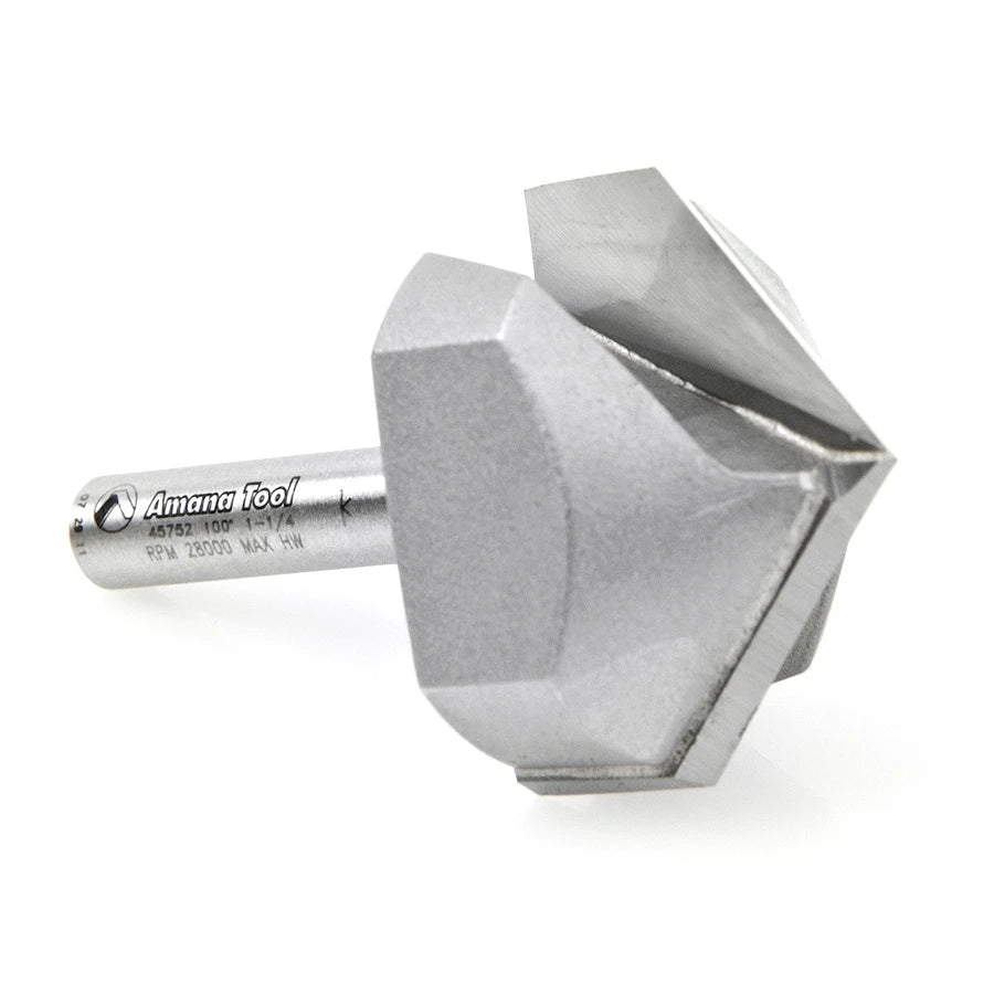 Amana Tool - 45752 - 100D V GROOVE 1-1/4 DIA 1/4SHK