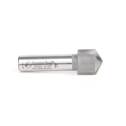 Amana Tool - 45753 - V GROOVE 19.5mmDIA 120 DEGREE