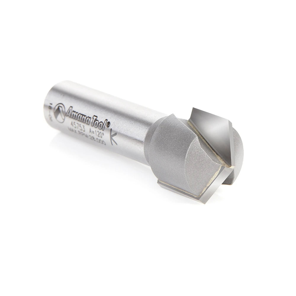 Amana Tool - 45753 - V GROOVE 19.5mmDIA 120 DEGREE