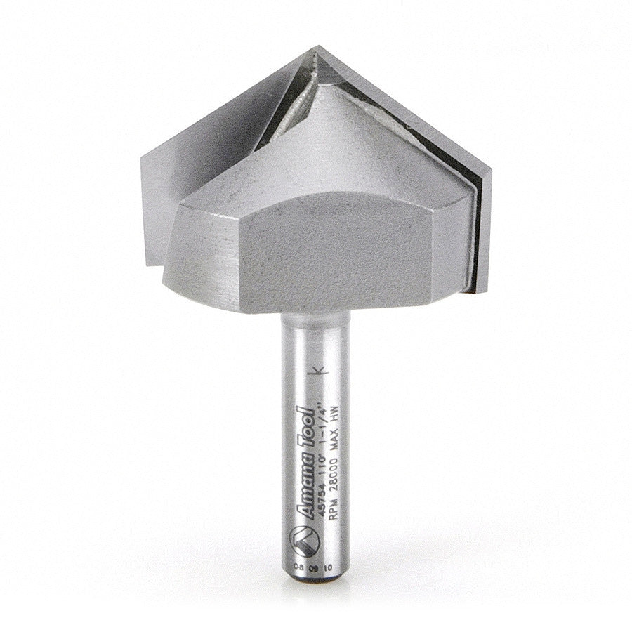 Amana Tool - 45754 - 110D V GROOVE 1-1/4 DIA 1/4SHK