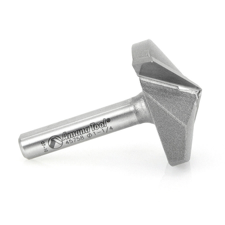 Amana Tool - 45758 - 130D VGROOVE 1-1/4 DIA 1/4 SHK