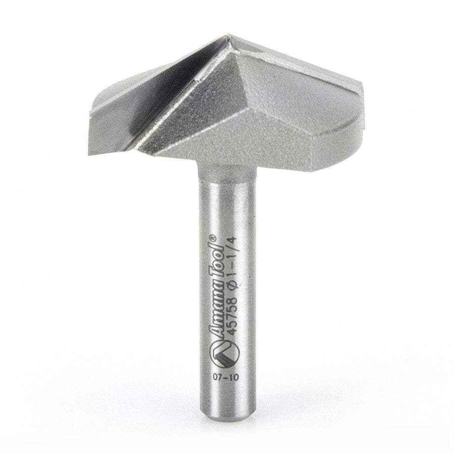 Amana Tool - 45758 - 130D VGROOVE 1-1/4 DIA 1/4 SHK