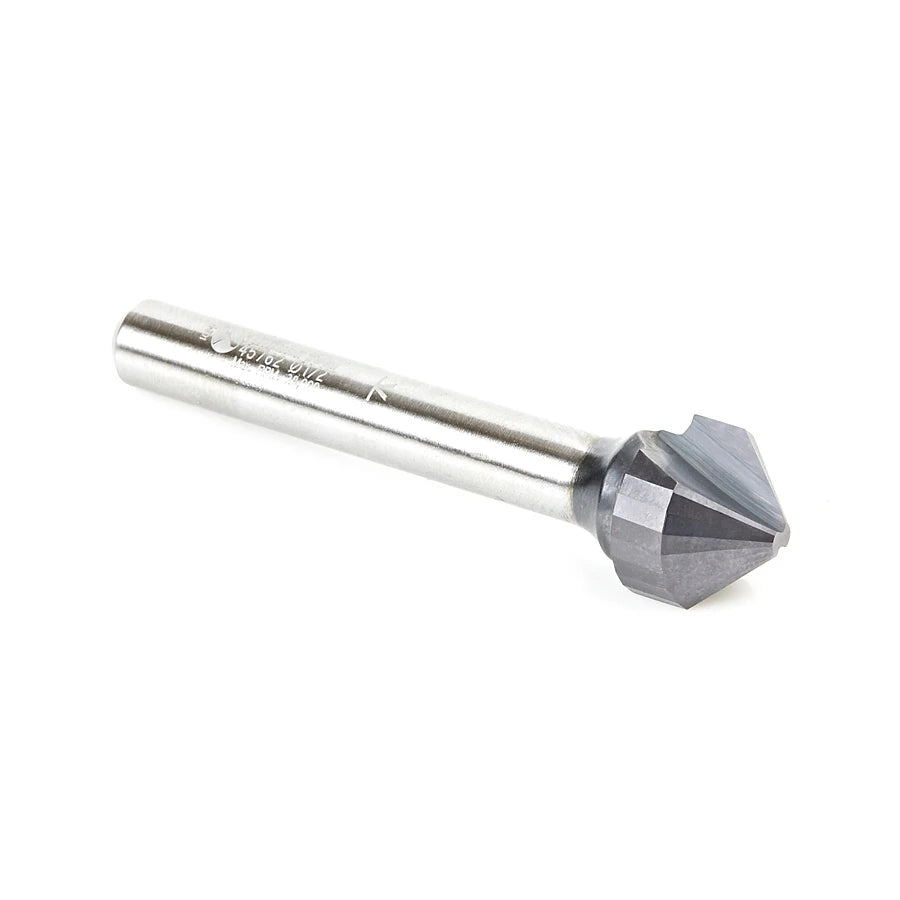 Amana Tool - 45762 - 90D.090 V ACM SC 1/4 SHK AlTiN