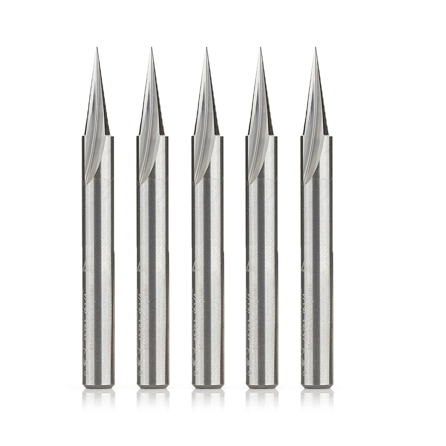 Amana Tool - 45783-5 - 5PCS CARVING LINER 18D 1/4"SHK
