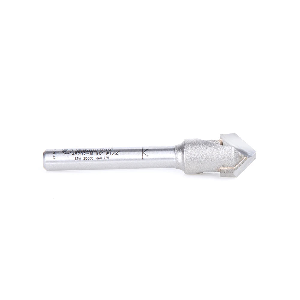 Amana Tool - 45792-M - 90D .090 V ACM FOLDING 6mm SHK