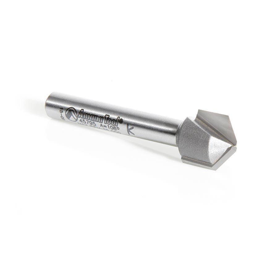 Amana Tool - 45795 - 108D .090" V TIP ACM 1/4 SHANK