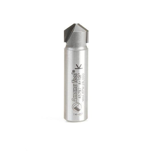 Amana Tool - 45797 - 108D .090" V TIP ACM 1/2 SHANK
