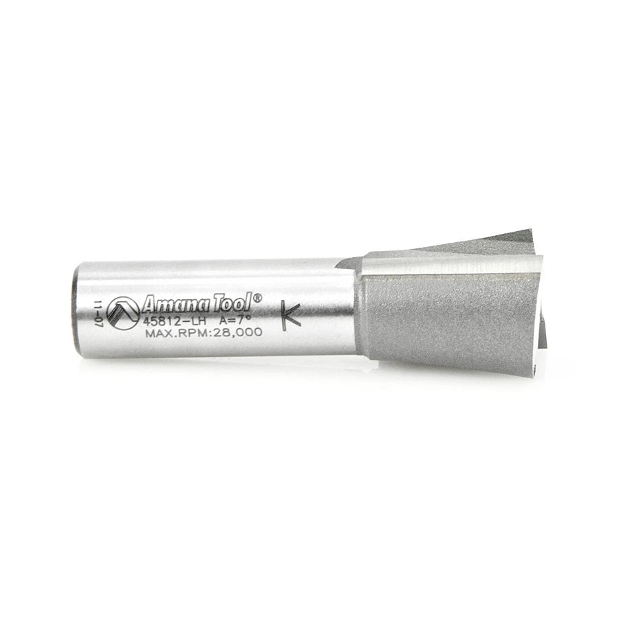 Amana Tool - 45812-LH - DOVETAIL 7/8 DIA 1/2 SHANK L/H