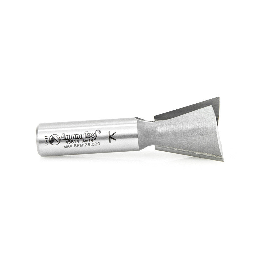 Amana Tool - 45814 - DOVETAIL 1" DIA 1/2 SHANK