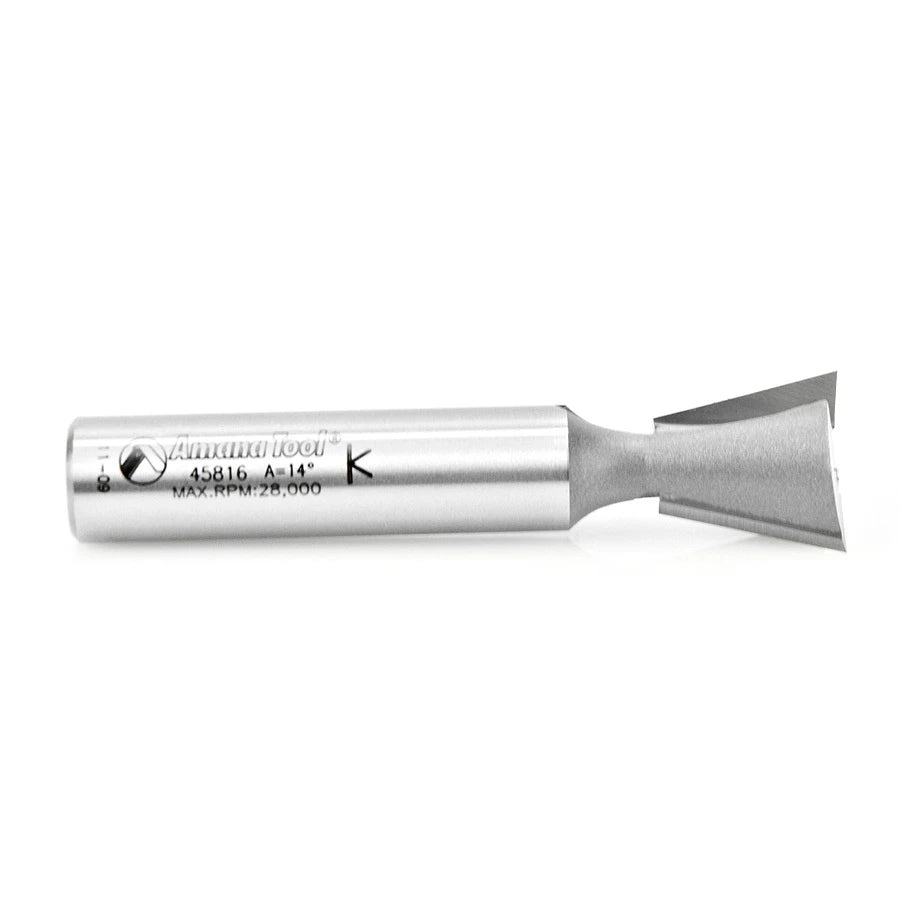 Amana Tool - 45816 - DOVETAIL 3/4 DIA 1/2 SHANK 3"L