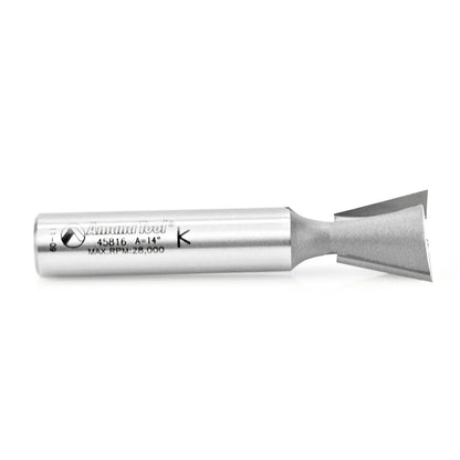Amana Tool - 45816 - DOVETAIL 3/4 DIA 1/2 SHANK 3"L