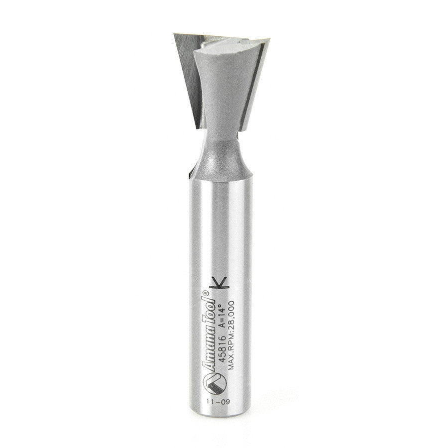 Amana Tool - 45816 - DOVETAIL 3/4 DIA 1/2 SHANK 3"L