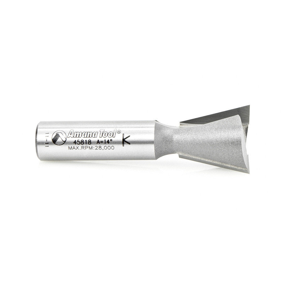 Amana Tool - 45818 - DOVETAIL 7/8 DIA 1/2 SHANK
