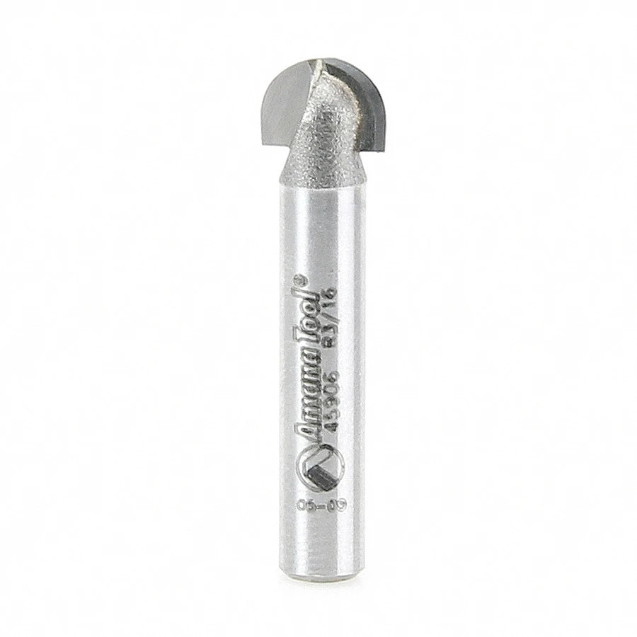 Amana Tool - 45906 - CORE BOX 3/16 RADIUS 1/4 SHANK