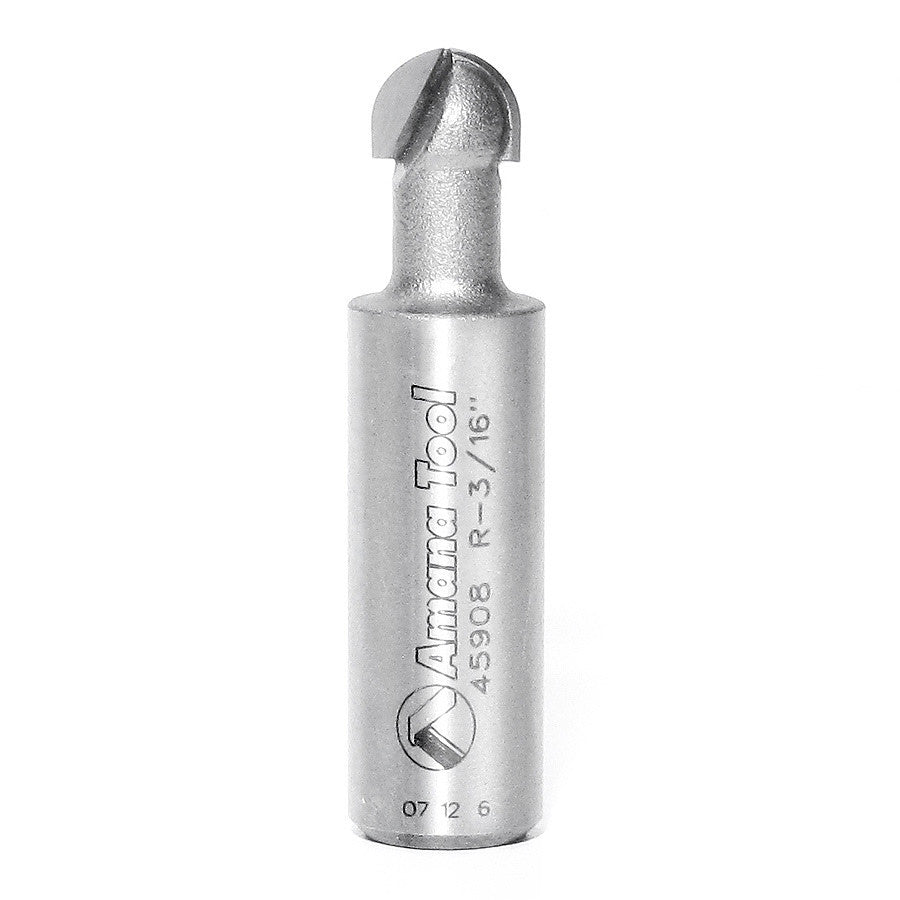 Amana Tool - 45908 - CORE BOX 3/16 RADIUS 1/2 SHANK