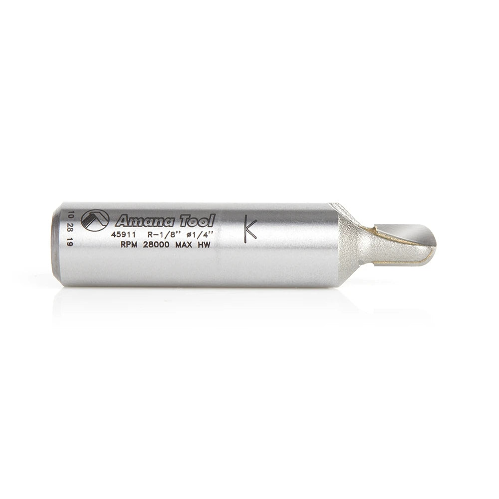 Amana Tool - 45911 - CORE BOX 1/8 RADIUS 1/2 SHANK