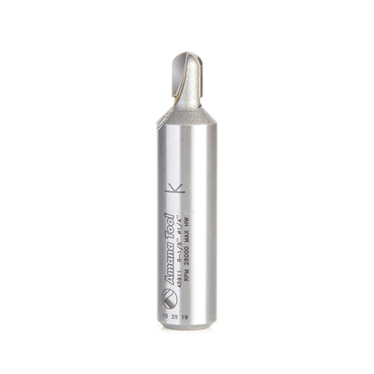 Amana Tool - 45911 - CORE BOX 1/8 RADIUS 1/2 SHANK