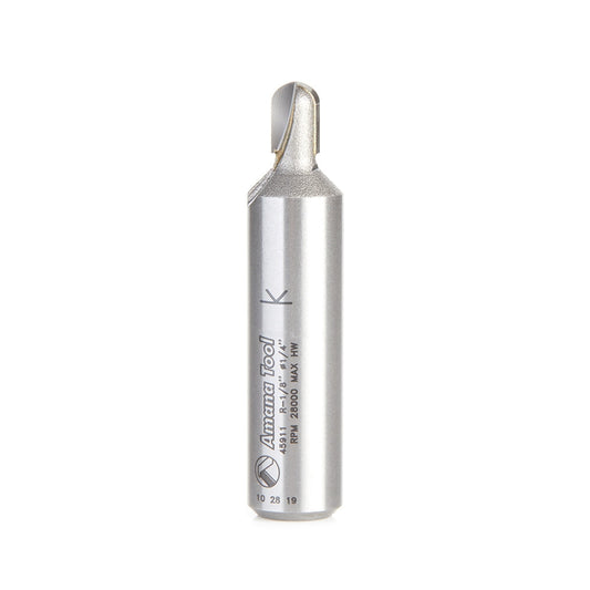Amana Tool - 45911 - CORE BOX 1/8 RADIUS 1/2 SHANK