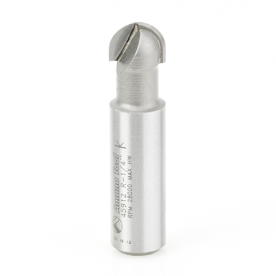 Amana Tool - 45912 - CORE BOX 1/4 RADIUS 1/2 SHANK
