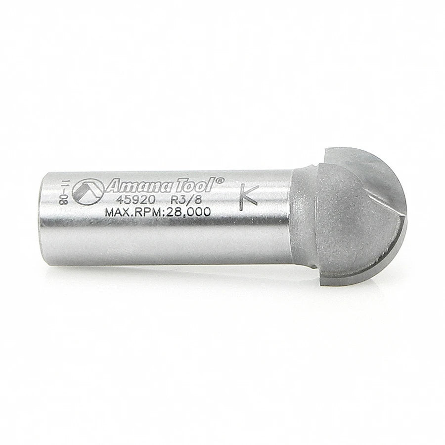 Amana Tool - 45920 - CORE BOX 3/8 RADIUS 1/2 SHANK