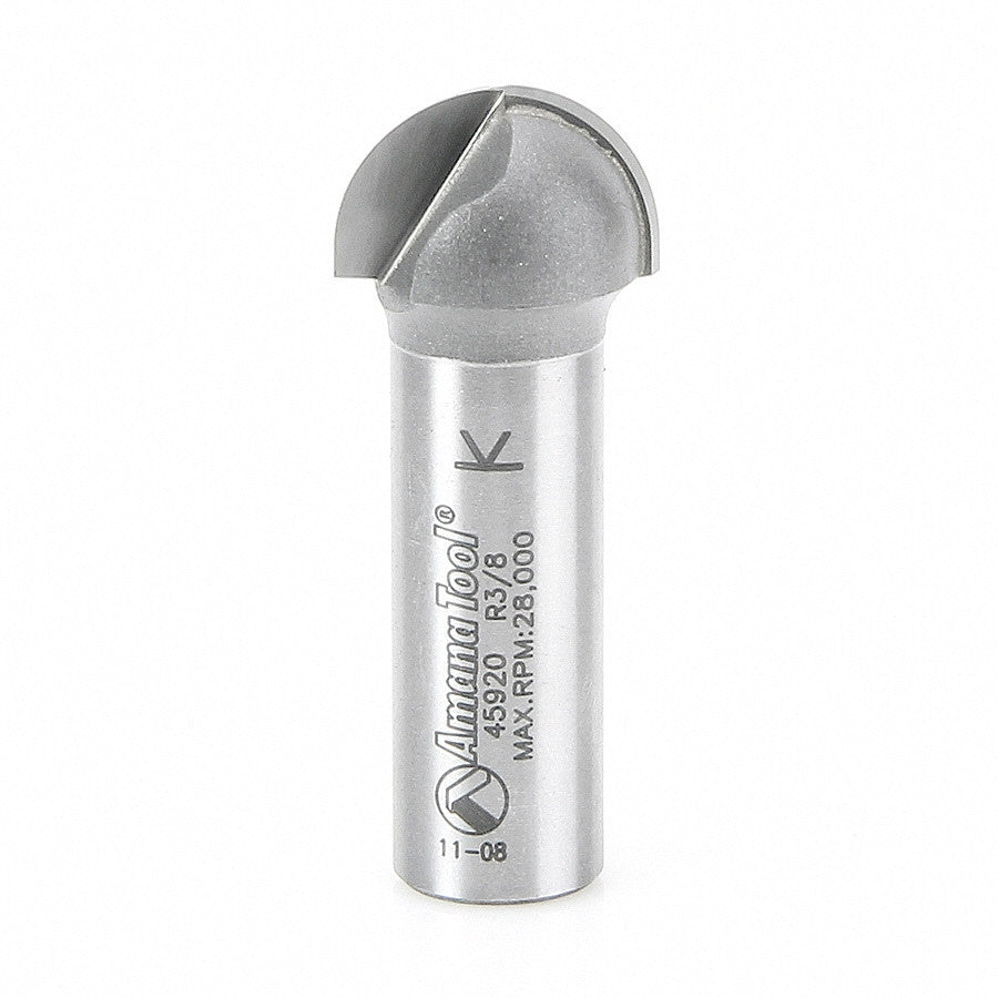 Amana Tool - 45920 - CORE BOX 3/8 RADIUS 1/2 SHANK