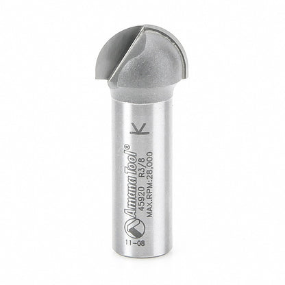 Amana Tool - 45920 - CORE BOX 3/8 RADIUS 1/2 SHANK