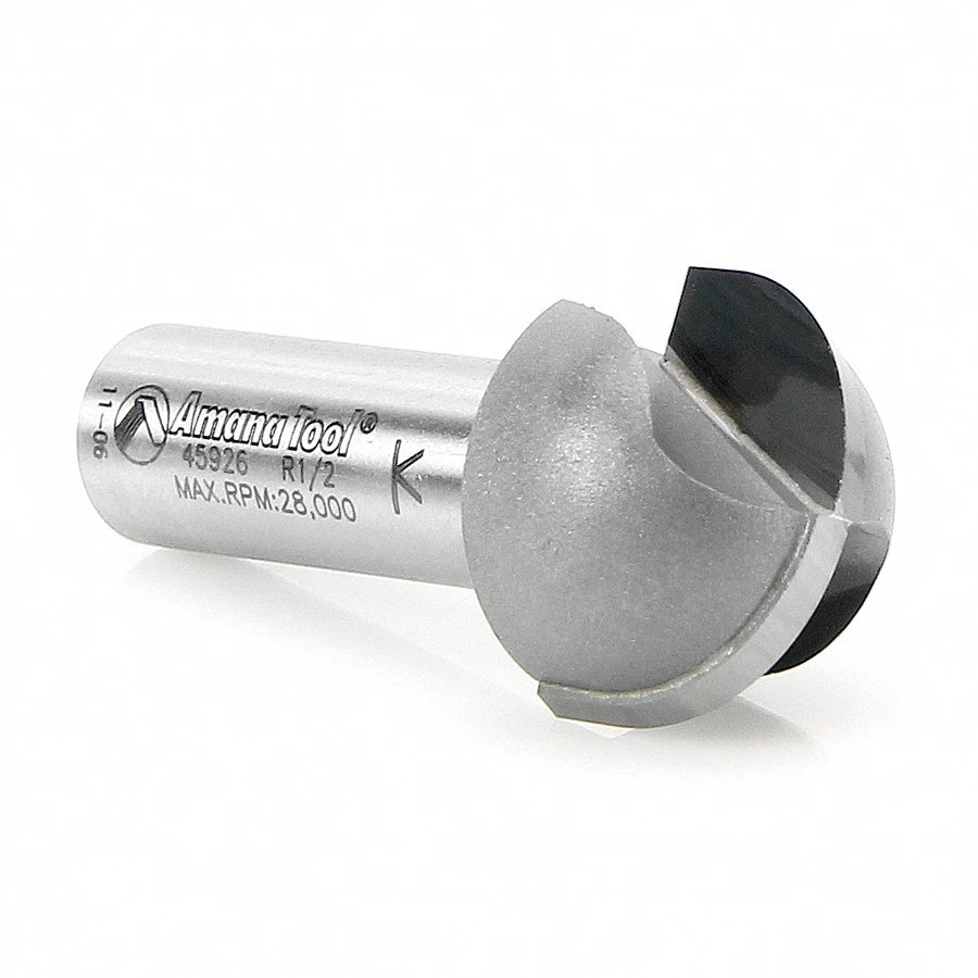 Amana Tool - 45926 - CORE BOX 1/2 RADIUS 1/2 SHANK