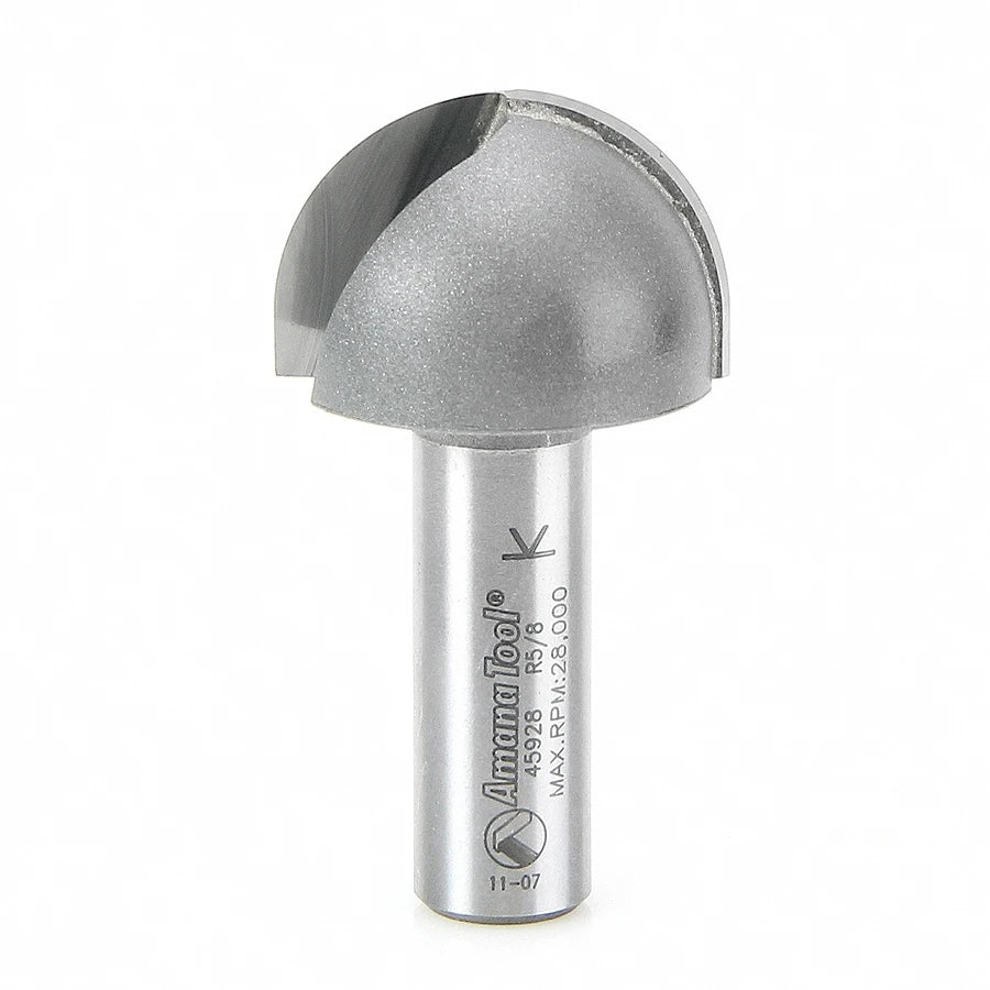 Amana Tool - 45928 - CORE BOX 5/8 RADIUS 1/2 SHANK