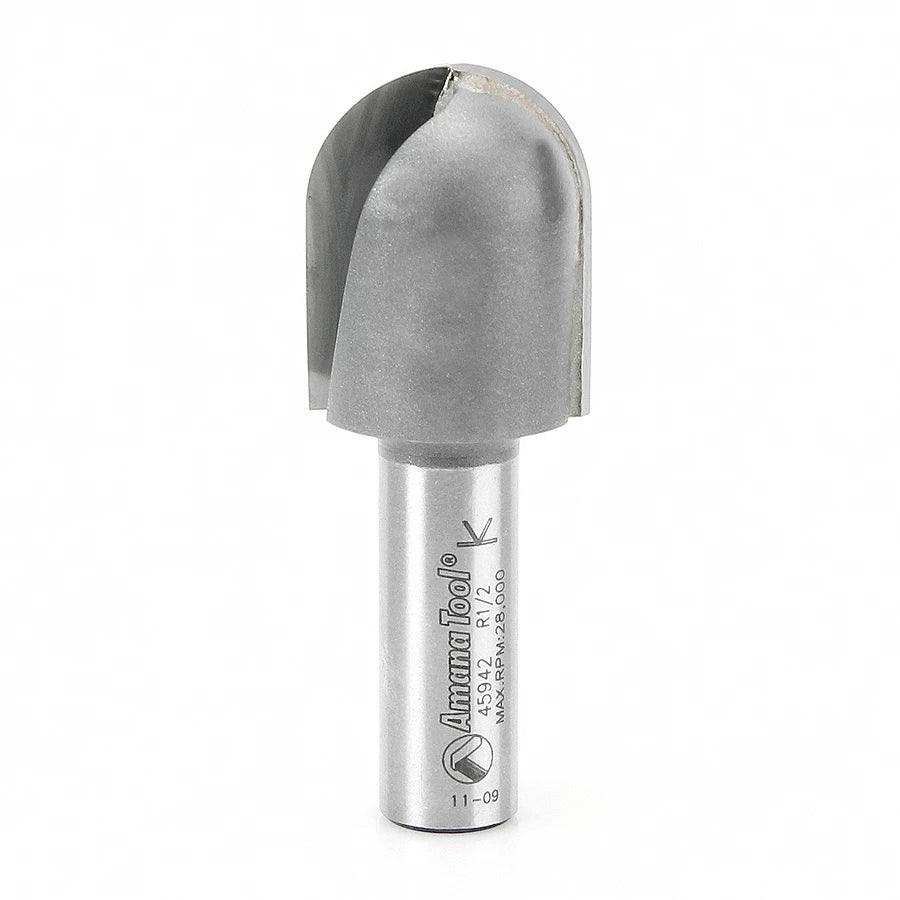 Amana Tool - 45942 - CORE BOX 1 DIA EXTRA LONG 1/2R