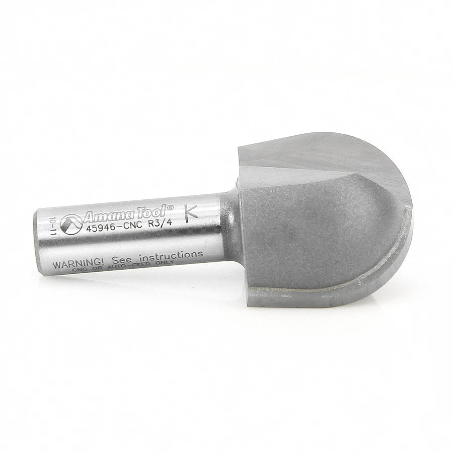 Amana Tool - 45946-CNC - CORE BOX 3/4 RAD. FOR CNC.