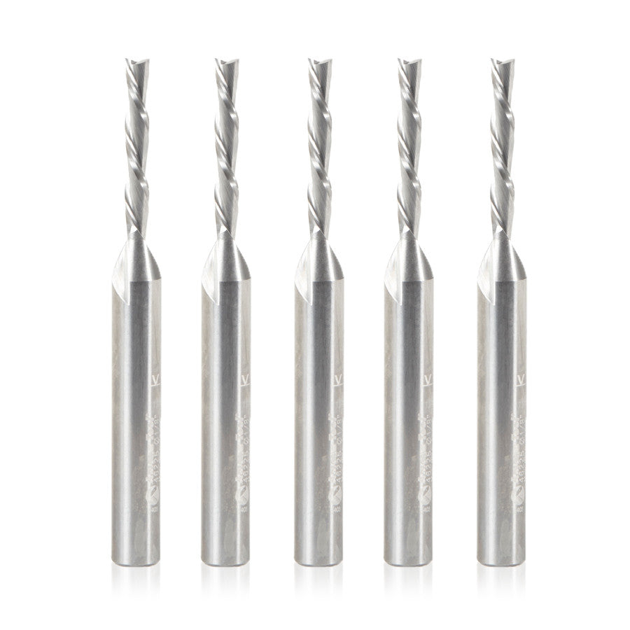 Amana Tool - 46225-5 - 5PCS 1/8"x1/4" SPIRAL DOWNCUT
