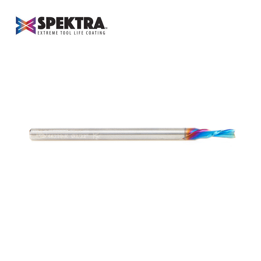 Amana Tool - 46239-K - 3/32Dx1/8SHK DWCUT SPIRAL SPEK