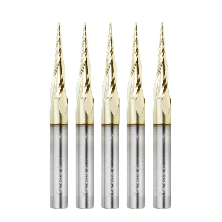 Amana Tool - 46280-5 - 5 PCS 1/32 CARVING 3D TAPERED