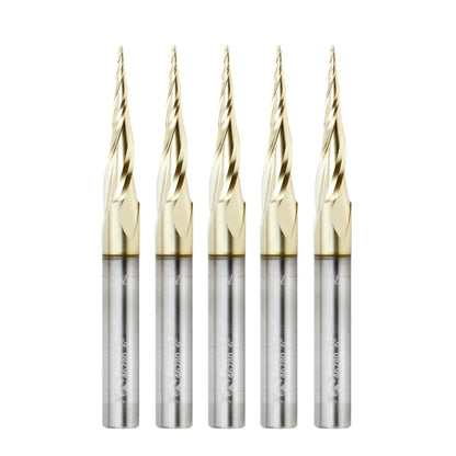 Amana Tool - 46280-5 - 5 PCS 1/32 CARVING 3D TAPERED