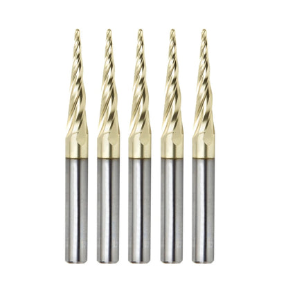 Amana Tool - 46282-5 - 5 PCS 1/16 CARVING 3D TAPERED