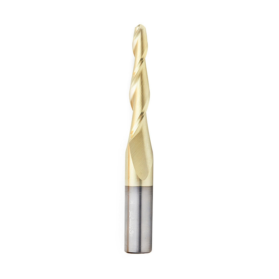 Amana Tool - 46283 - 1/4 CARVING 3D TAPERD BALLNOSE