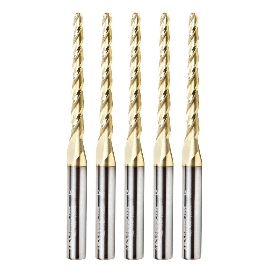 Amana Tool - 46284-5 - 5 PCS 1/8 CARVING 3D TAPERED