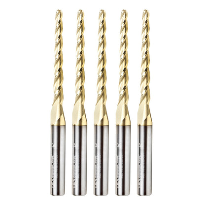 Amana Tool - 46284-5 - 5 PCS 1/8 CARVING 3D TAPERED